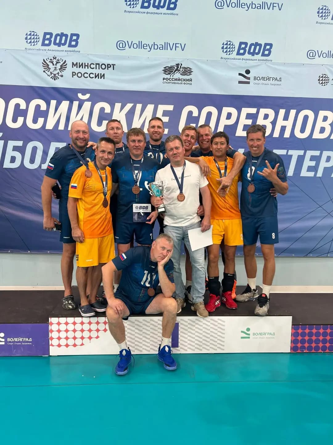 Волейболисты ТГФВ на площадке